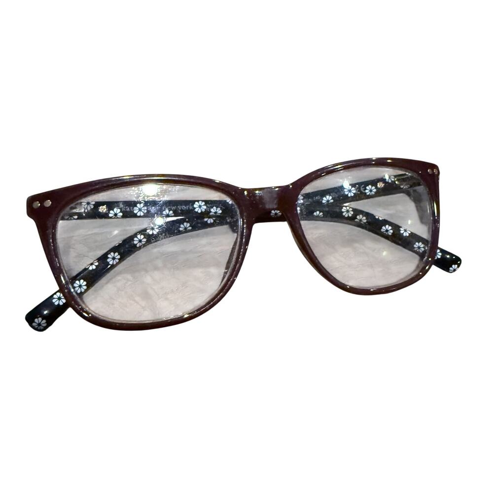 KATE SPADE READING GLASSES SZ +2.50 TINLEE Brown? WITH DAISY ARMS